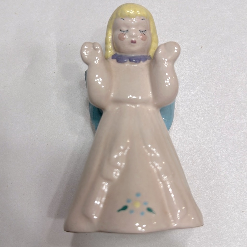 EUC Vintage Kay Finch Christmas Angel Figurine California Pottery 1940's